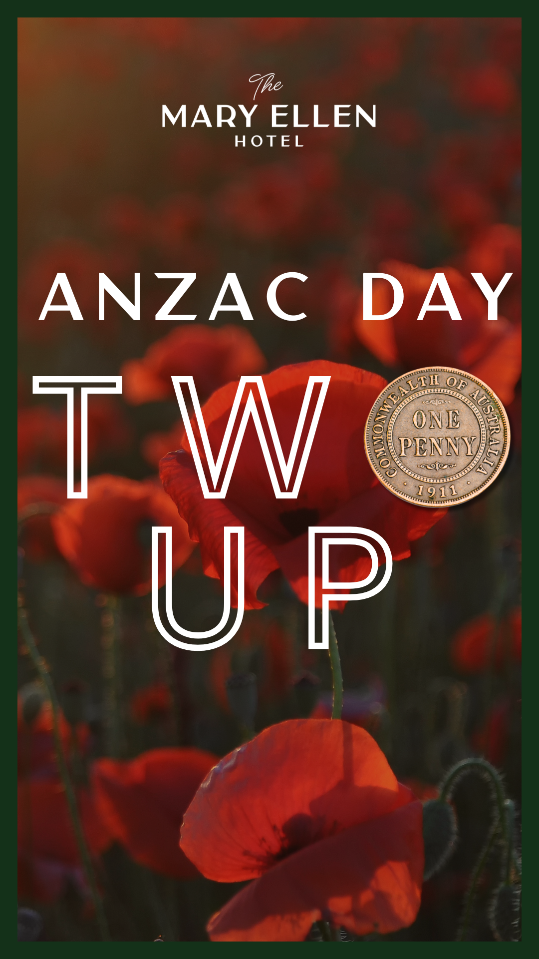 Australian Anzac Day. Australian army slouch hat red poppy and traditional Anzac biscuits on wooden background