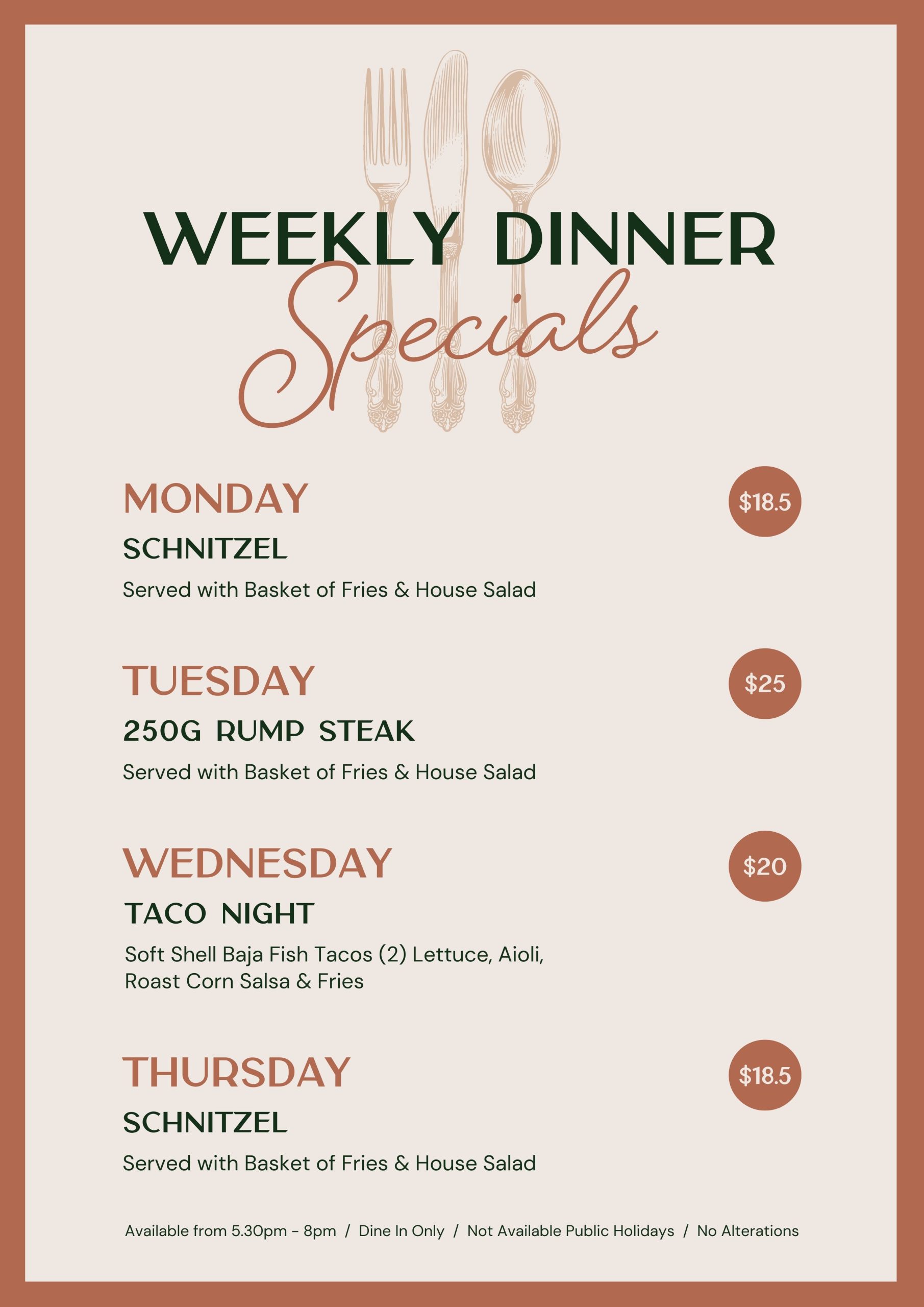 Dinner Specials